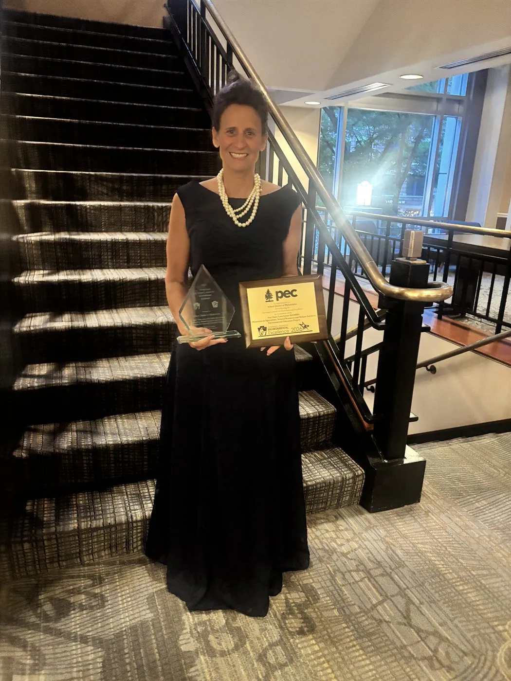 Dr. Mandy Manna with the 2026 Governor's Award for Environmental Excellence